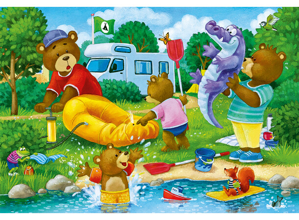Camping Björner Pussel 2x24 bitar Ravensburger Puzzle 