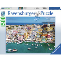 Colorful Procida Italy 1500 biter Puslespill - Ravensburger Puzzle