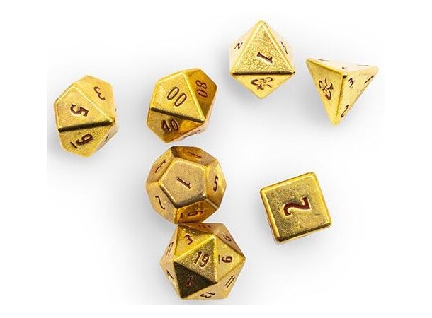 D&D 50th Anniversary Metal Dice Set Dungeons & Dragons - Ultra Pro 