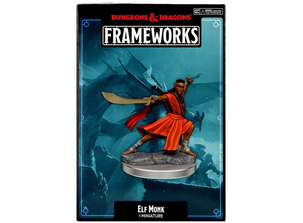 D&D Figur Frameworks Elf Monk Male