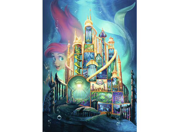 Disney Castle Ariel 1000 biter Ravensburger Puzzle Puslespill