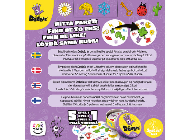 Dobble Brädspel Svensk utgåva 