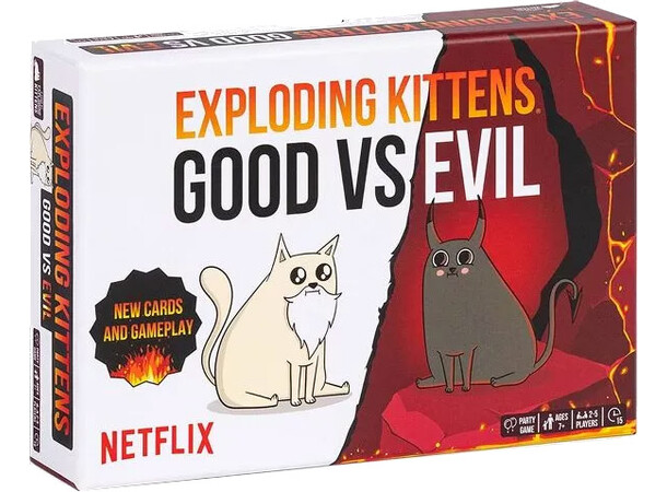 Exploding Kittens Good vs Evil Kortspill