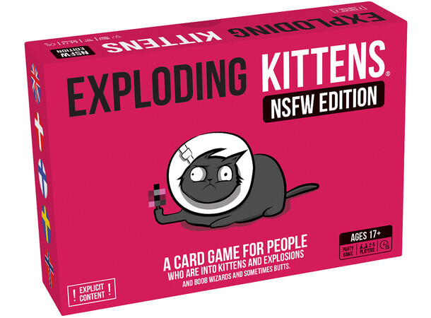 Exploding Kittens NSFW Ed Pink - Svensk Not Safe for Work Edition 