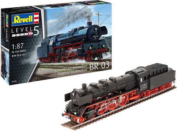 Express Locomotive BR 03 Revell 1:87 Byggesett 