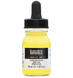Ink Acrylic Fluorescent Yellow Liquitex 981 - 30 ml