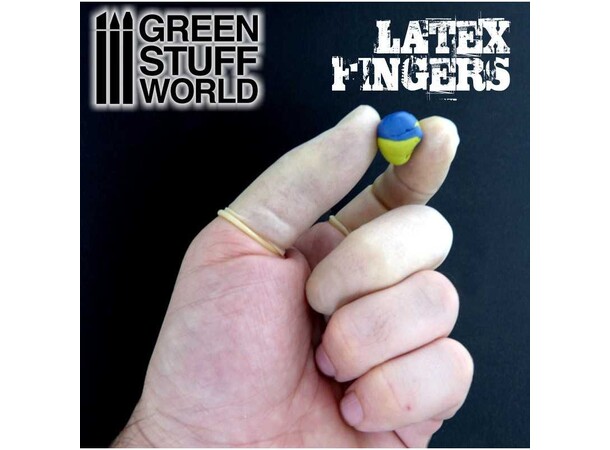 Latex Fingers Engangsfingre (40 stk) Green Stuff World