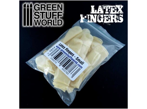 Latex Fingers Engangsfingre (40 stk) Green Stuff World