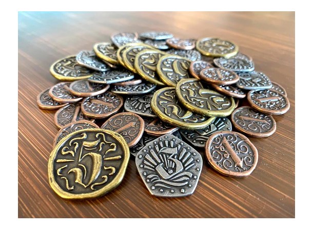 Libertalia Metal Doubloon Coins - 54 stk