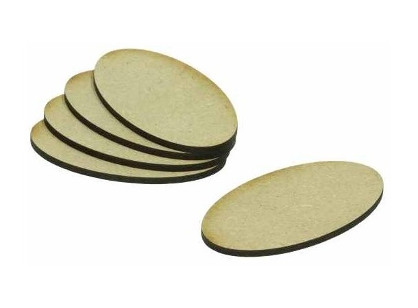 MDF baser Oval 75x42mm (15 st) 