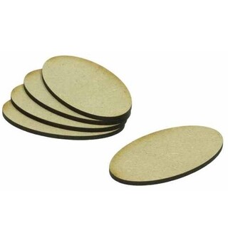 MDF baser Oval 75x42mm (15 stk)