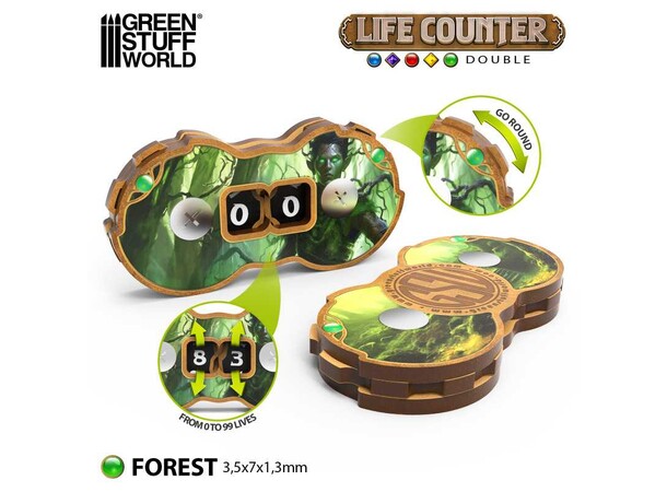 MTG Life Counter Forest For Magic the Gathering, D&D, Warhammer