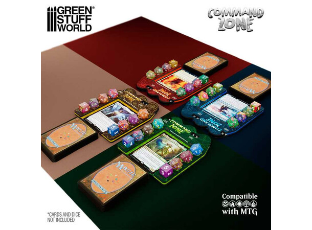 Magic Command Zone Tray - Island Green Stuff World 