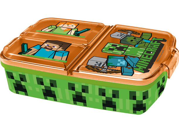 Minecraft Lunchlåda m/ 3 rom 