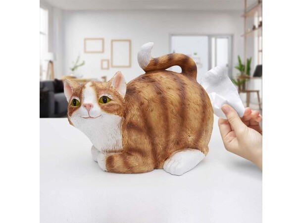 Pappershanddukshållare - Katt Cat Tissue Holder 