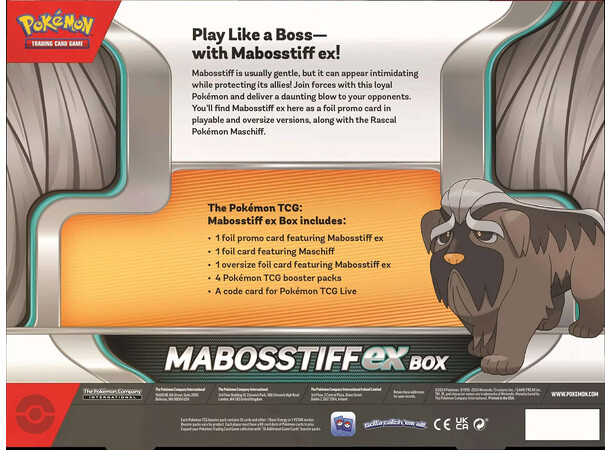 Pokemon Mabostiff ex Box