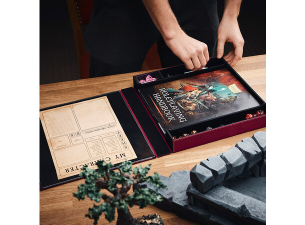 RPG Player Companion - Blood Red Dragon Shield Roleplaying 