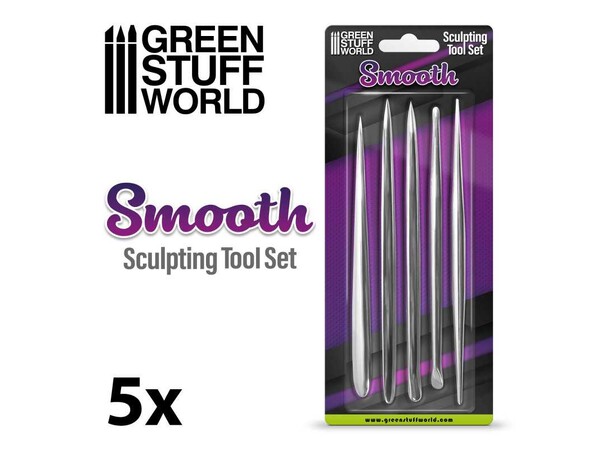 Sculpting Set Smooth - 5 stk Green Stuff World 