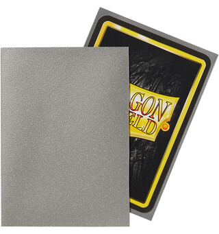 Sleeves Matte Silver x100 66x91 Dragon Shield