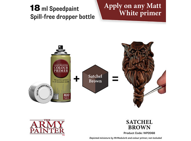 Speedpaint 2.0 Satchel Brown Army Painter - 18ml