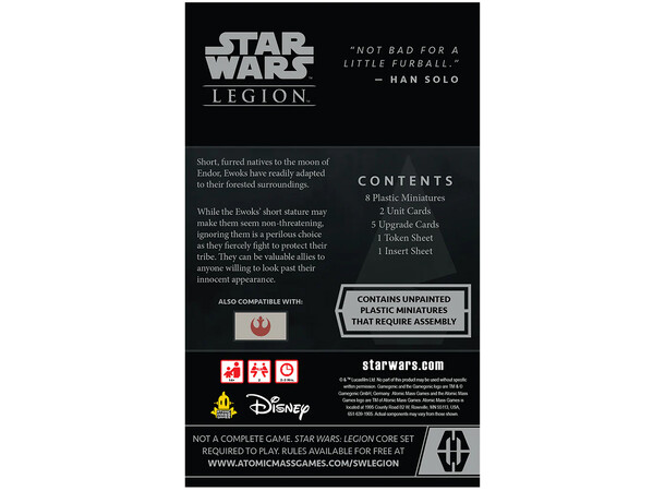 Star Wars Legion Ewok Warriors Unit Exp Utvidelse til Star Wars Legion 