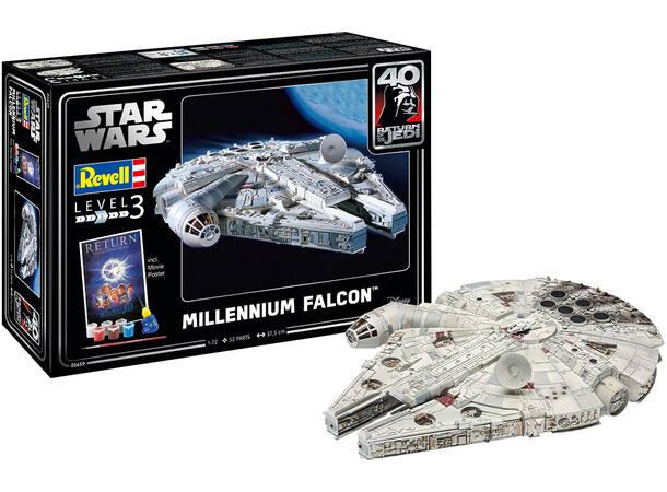 Star Wars Millennium Falcon 40 Years Revell 1:72 Byggesett