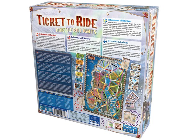 Ticket to Ride Northern Light - Norsk Brettspill