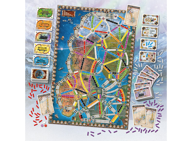Ticket to Ride Northern Lights - Norsk Brettspill 