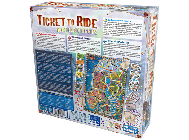 Ticket to Ride Northern Lights Brädspel Svensk utgåva 