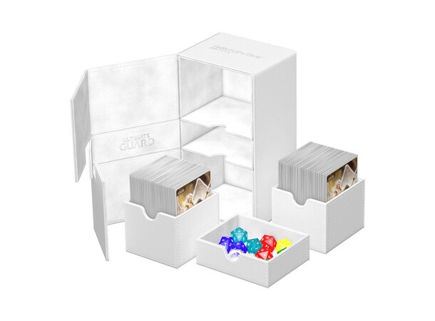 Twin Flip N Tray 200+ Hvit Ultimate Guard - Monocolor 