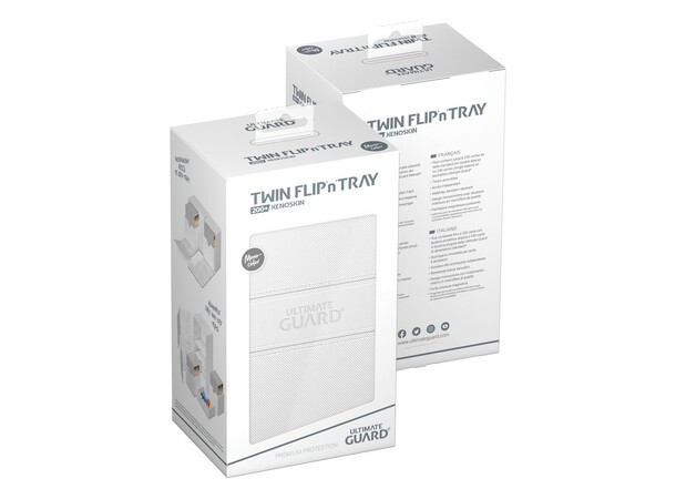 Twin Flip N Tray 200+ Hvit Ultimate Guard - Monocolor 