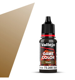Vallejo Game Color Sepia Wash 18ml - Wash