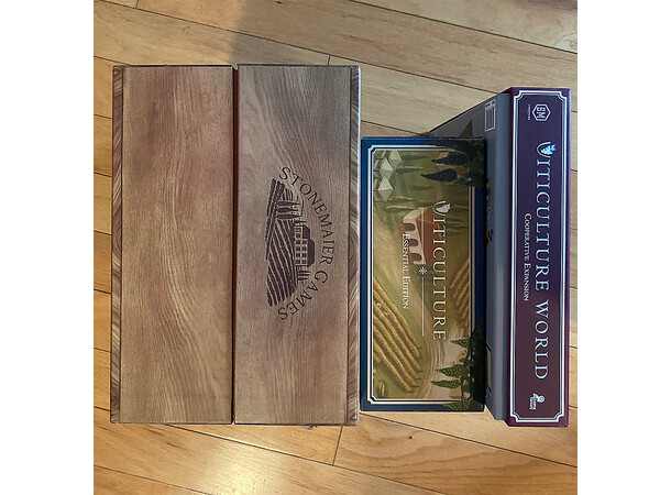 Viticulture Wine Crate Organizer Box Oppbevaringsboks for Viticulture