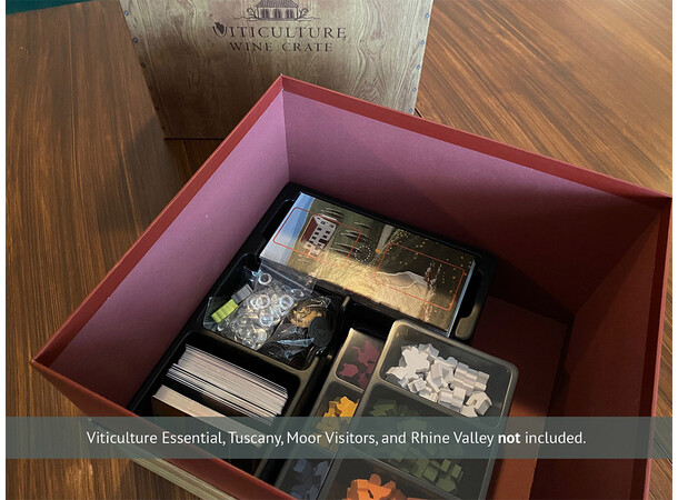 Viticulture Wine Crate Organizer Box Oppbevaringsboks for Viticulture 
