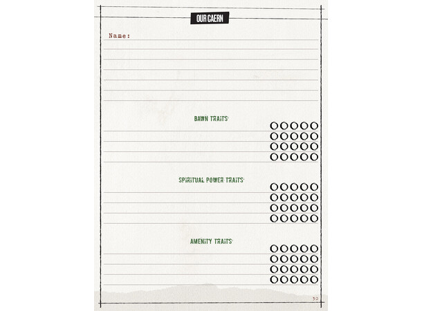 Werewolf Apocalypse RPG Expanded Journal Expanded Character Sheet Journal 