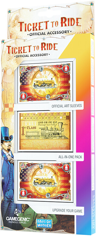 Ticket to Ride Sleeves - 152 stk Offisielle kortbeskyttere