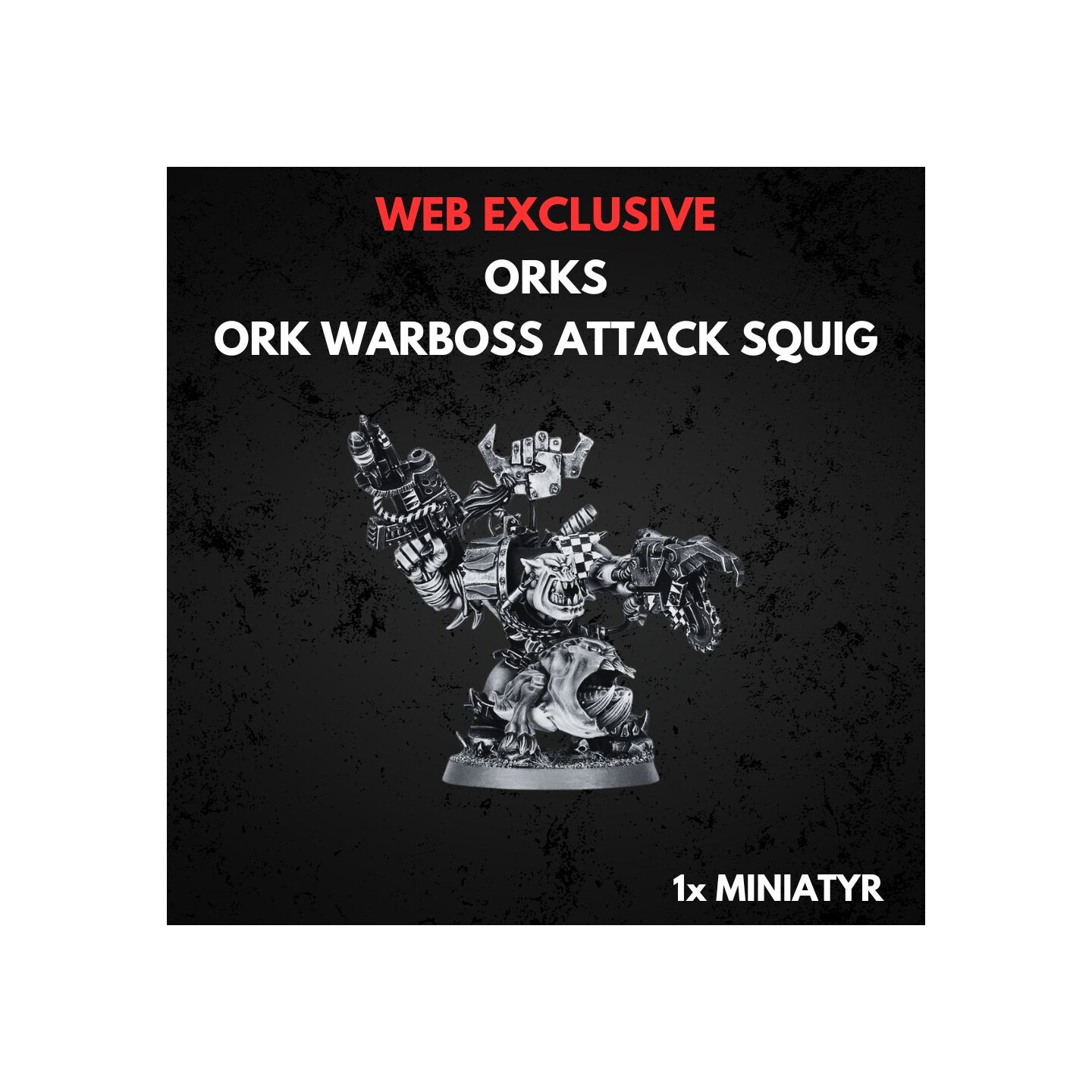 Orks Ork Warboss with Attack Squig Warhammer 40K