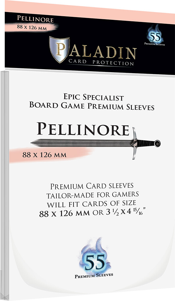 Brettspill Kortbeskyttere 55 stk 88x126 Paladin Pellinore Epic Specialist