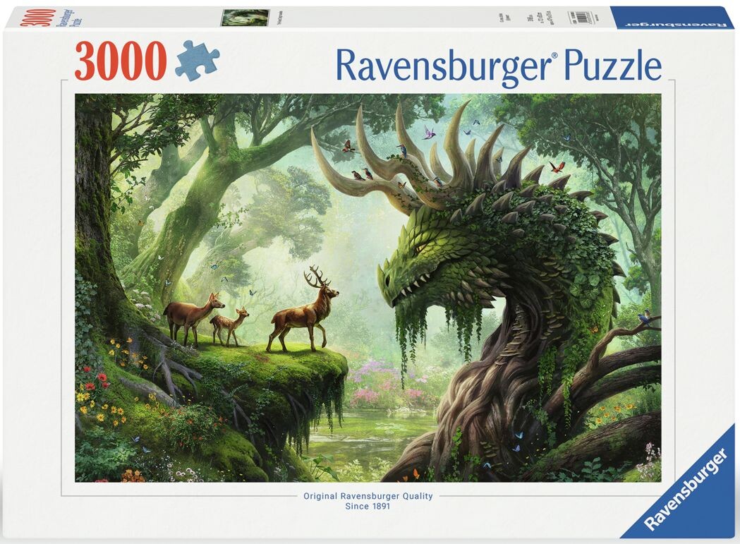 The Forest Dragon Awakes 3000 biter Puslespill - Ravensburger Puzzle
