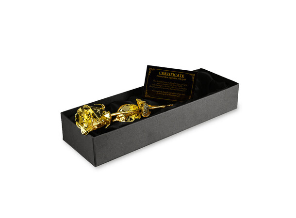 24K Golden Rose m/ gaveeske 