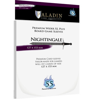 Brettspill Kortbeskyttere 55 stk 127x153 Paladin Nightingale Wider XL Plus