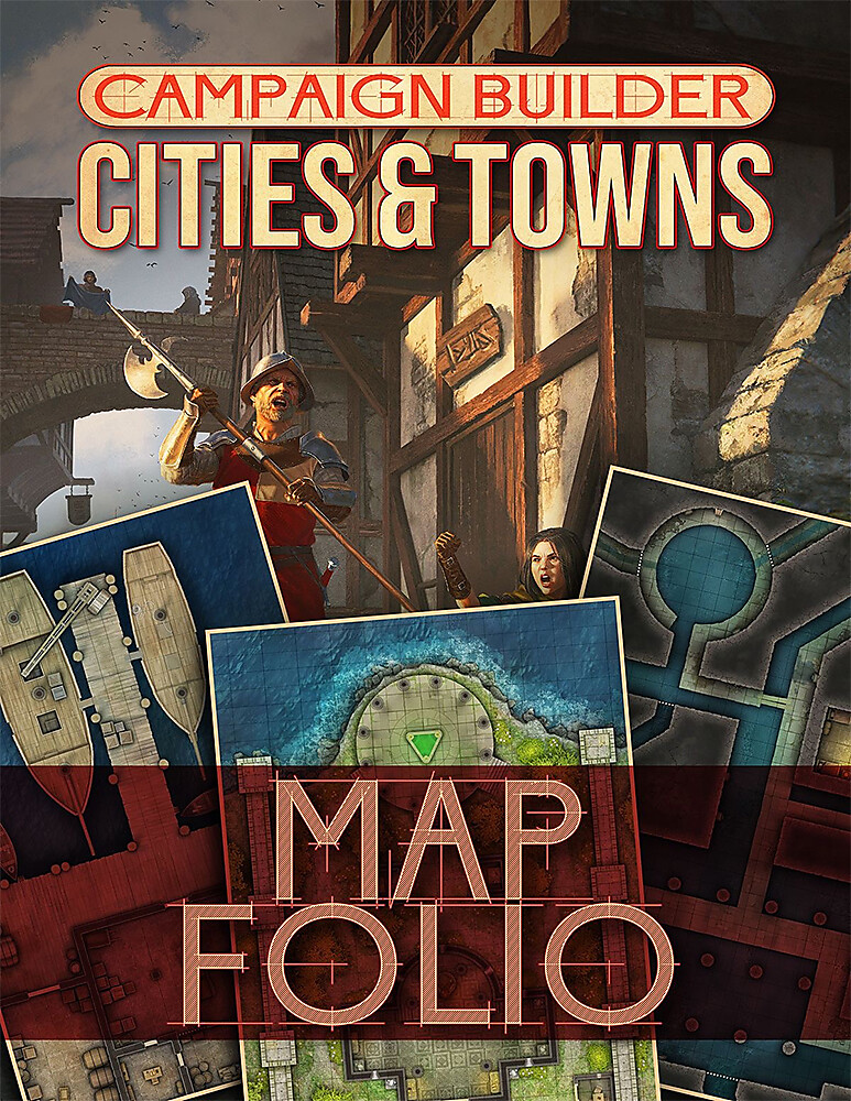 D&D 5E Campaign Builder Cities/Towns Map Dungeons & Dragons Map Folio
