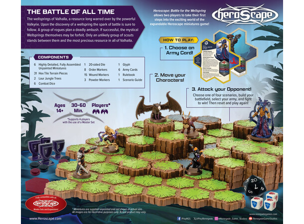 Heroscape Battle for the Wellspring Two Player Battle Box