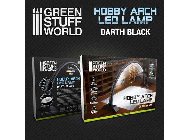 Hobby Arch LED Lamp - Darth Black Green Stuff World 