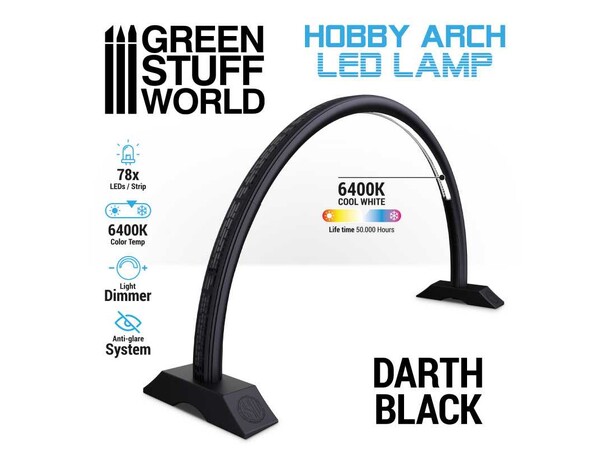 Hobby Arch LED Lamp - Darth Black Green Stuff World 