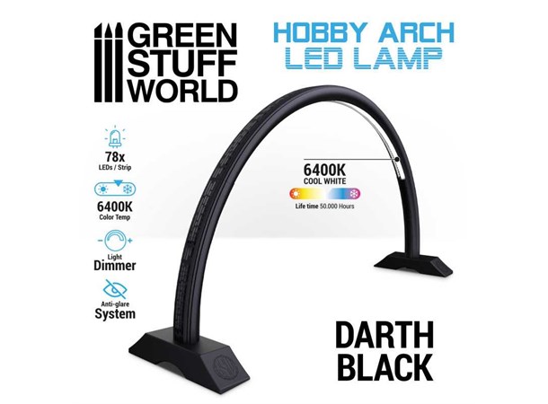 Hobby Arch LED Lamp - Darth Black Green Stuff World