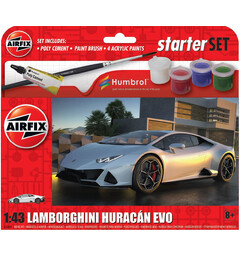 Lamborghini Huracan Evo Starter Set Airfix 1:43 Byggsats 11 cm