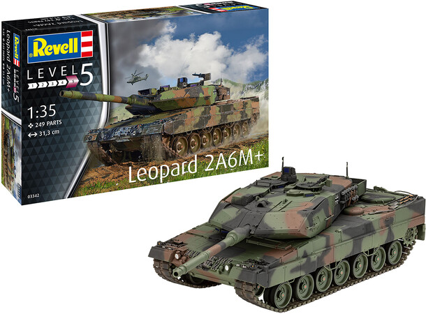 Leopard 2 A6M+ Revell 1:35 Byggesett 