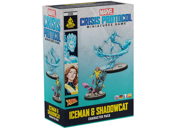 Marvel Crisis Protocol Iceman/Shadowcat Utvidelse til Marvel Crisis Protocol