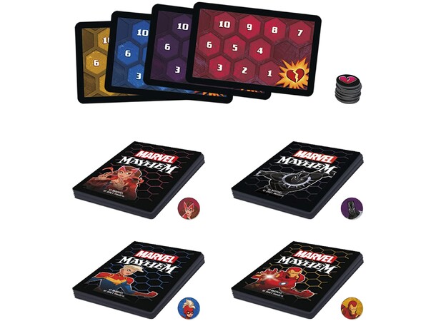 Marvel Mayhem Kortspel Svensk utgåva 